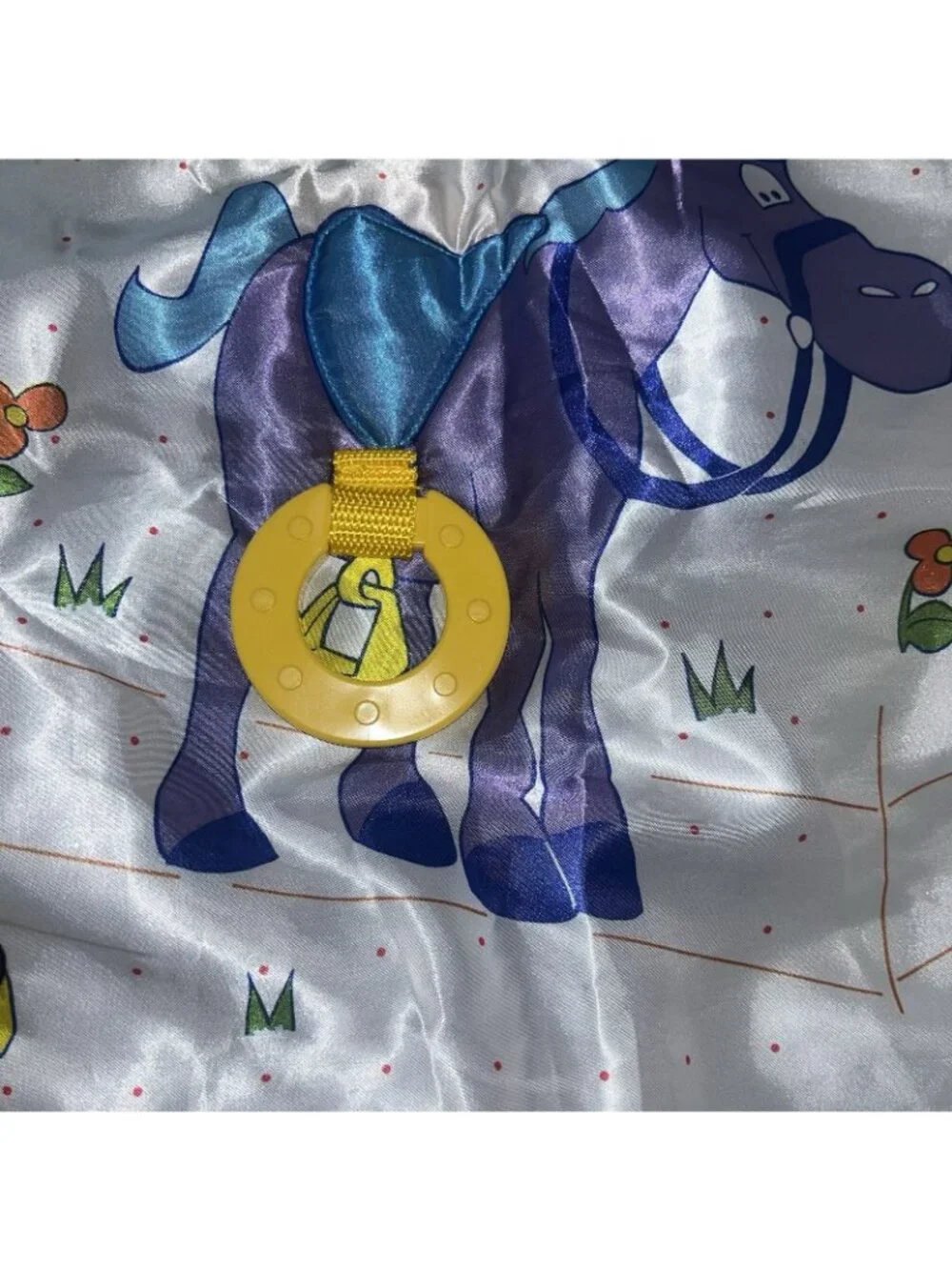 Vintage US Healthcare Baby Comfort Sensory Satin Blanket